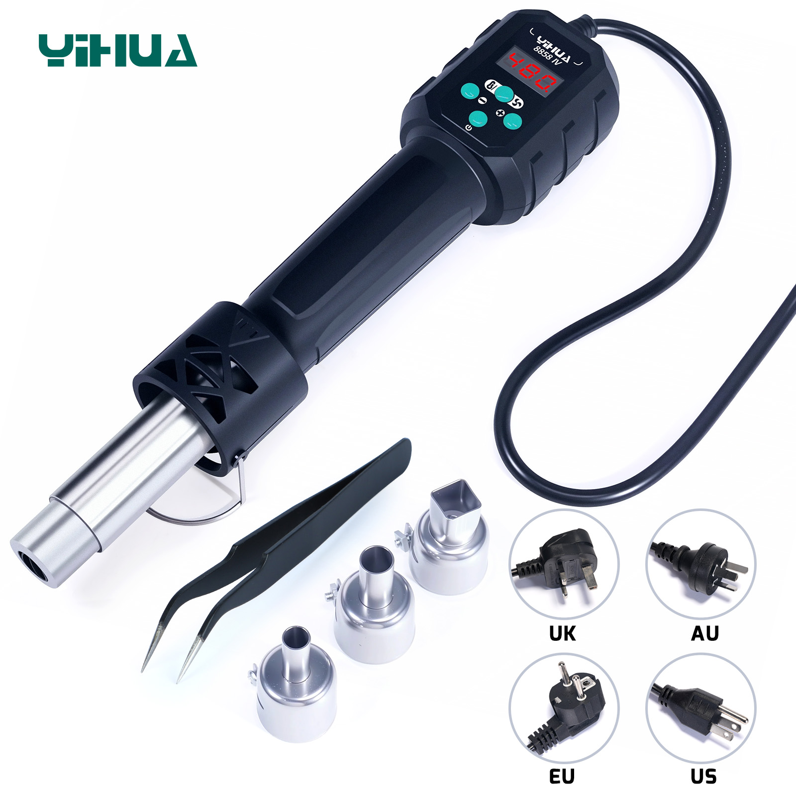 Hot Air Station 858 - Yihua pistola de ar quente temperatura