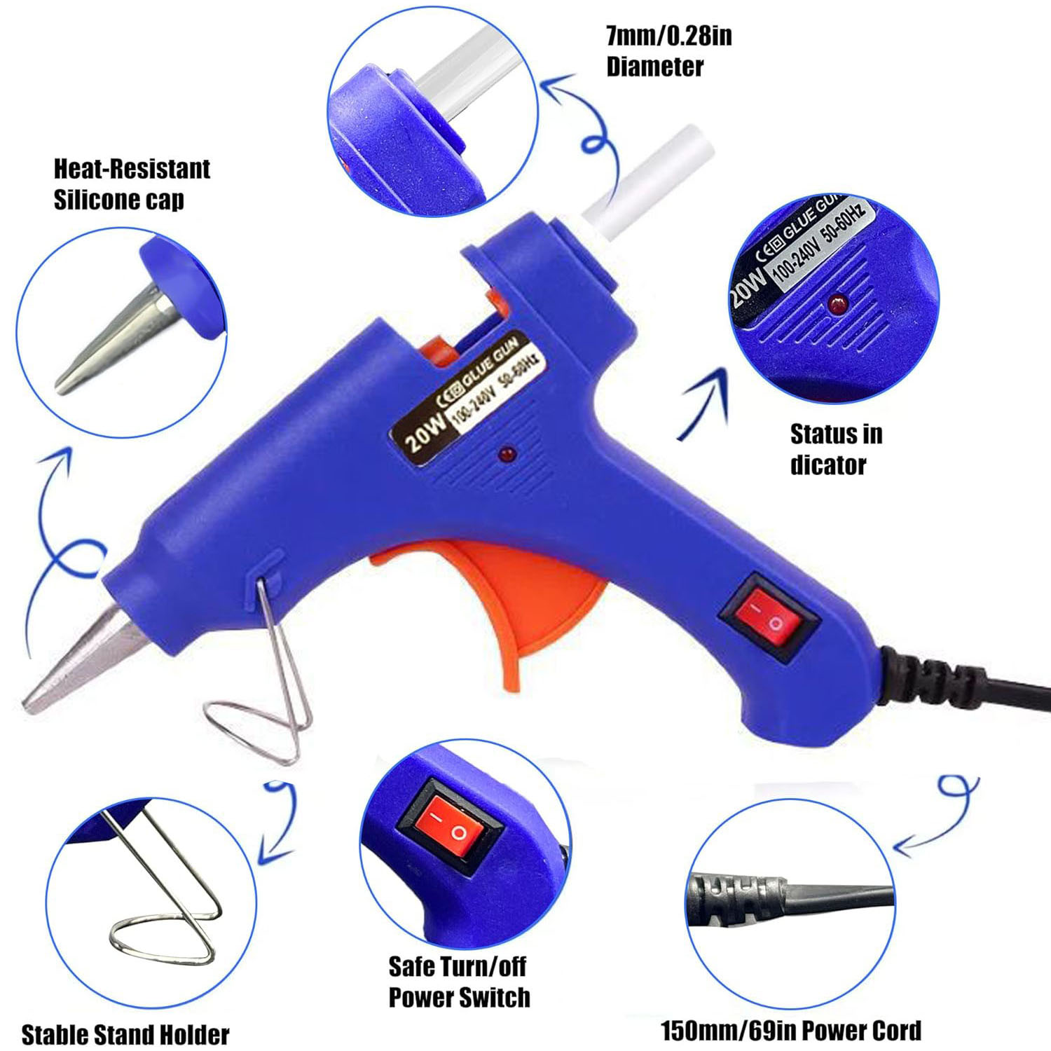Kit de Pistola de Cola Quente  - Electronics Repair School avaliação e preço