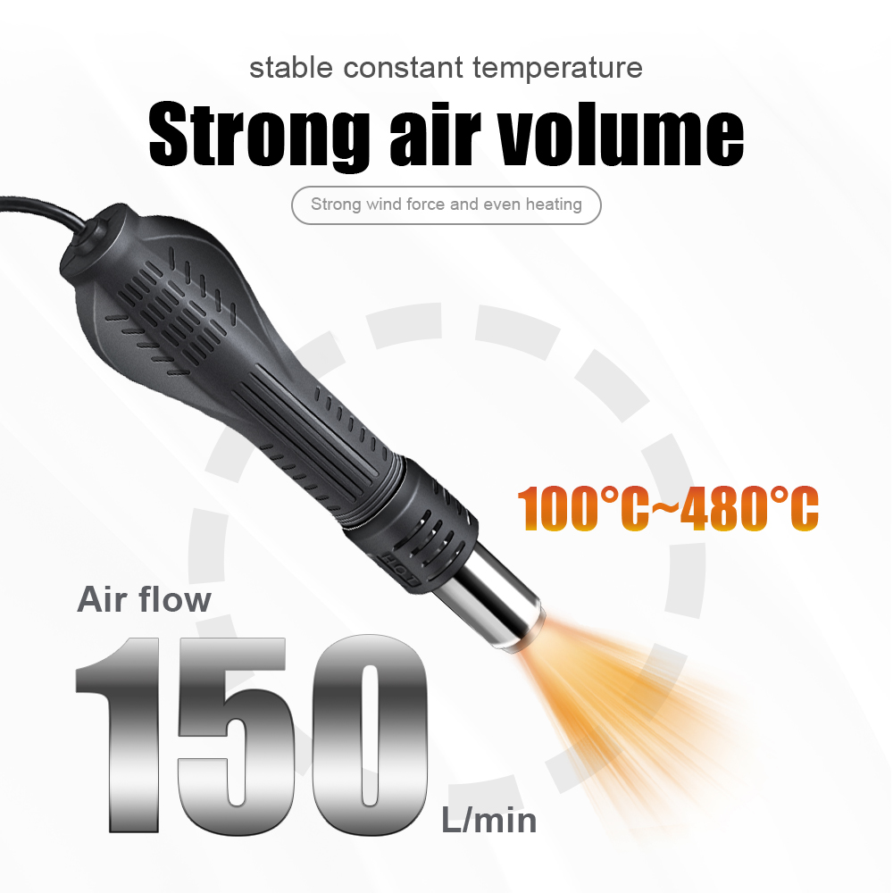 Pistola de ar quente 2 em 1, 7 - Hot Air Station 858 avaliação e preço